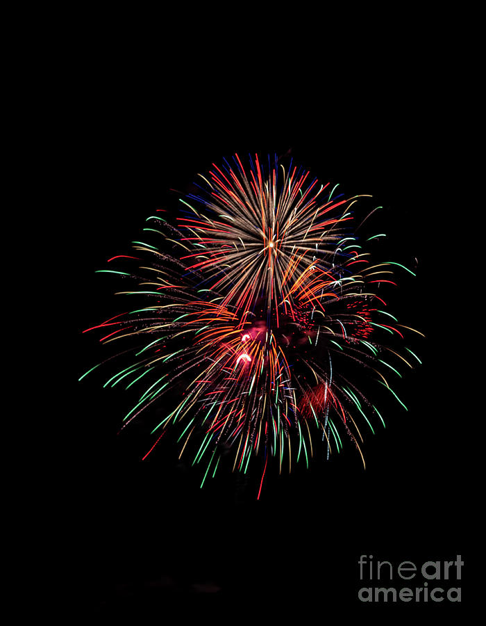 Night Fireworks Photograph by Phillip Rubino