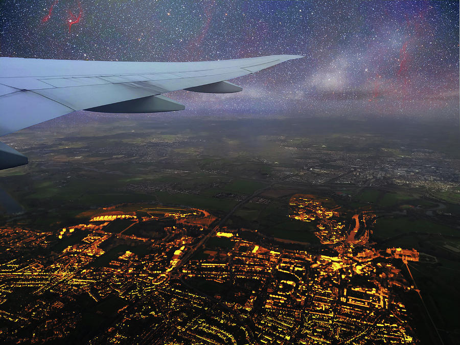 Night Flight Over City Lights by Jason Fink Night Flight Over City Lights by Jason Fink