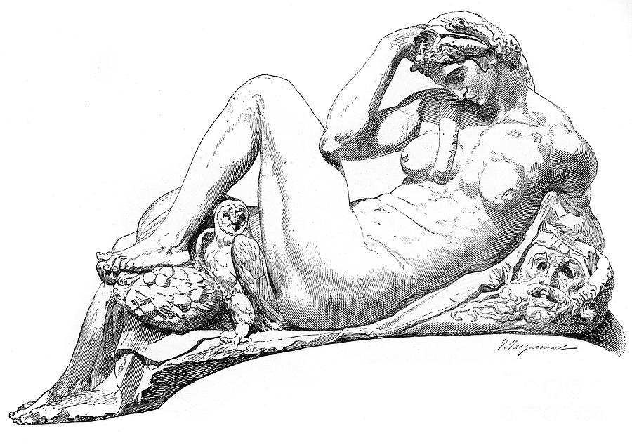 Night From The Tomb Of Julian De Drawing by Print Collector