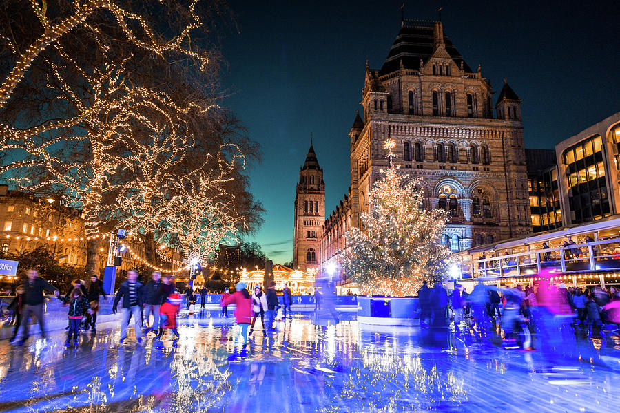 Night Ice Skating, London Photograph by Adam Petto Fine Art America