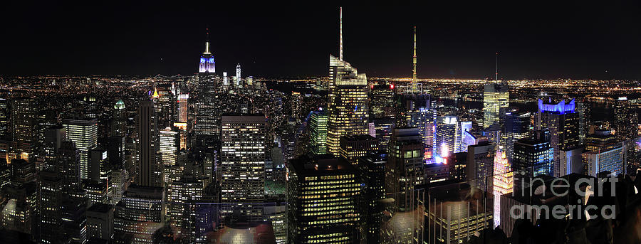 Night in New York City Photograph by Agnes Caruso