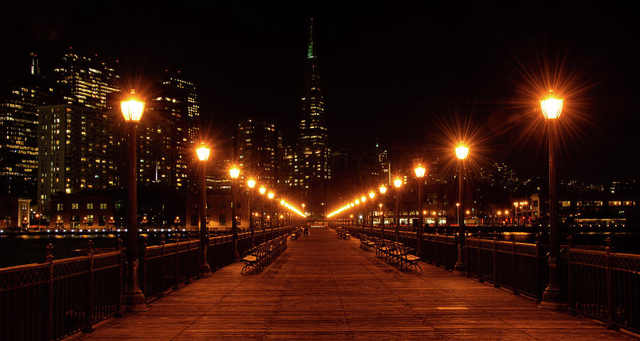 Night in San Francisco Photograph by Marcy Wielfaert