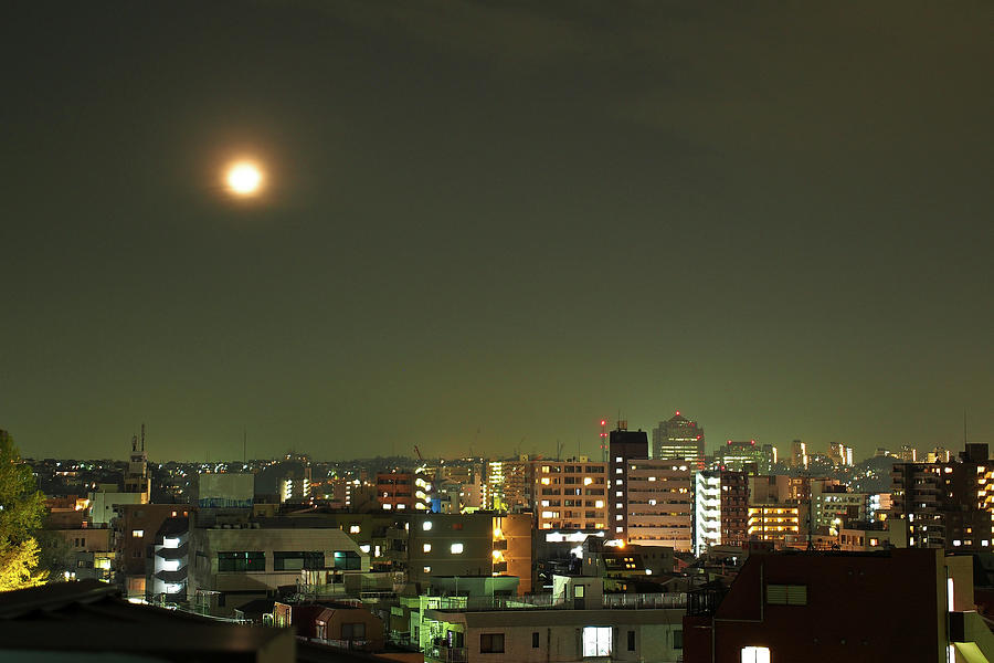 Night In Yokohama Photograph by Vincent Van Den Storme
