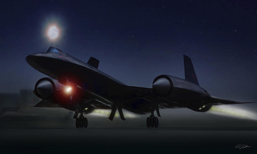 Aviation Digital Art - Night Launch by Peter Chilelli Aviation Digital Art - Night Launch by Peter Chilelli
