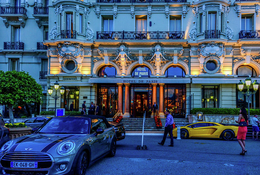 Night Life in Monte Carlo Photograph by Marcy Wielfaert