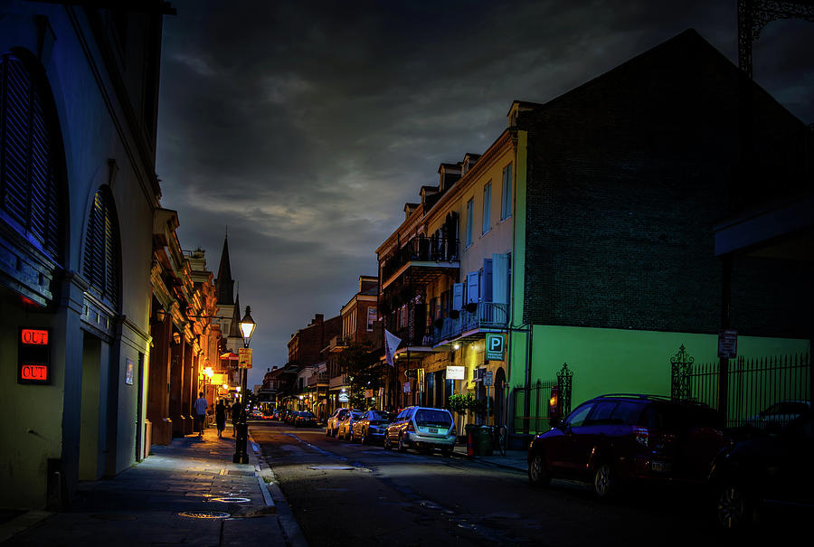 Night On Chartres Street Photograph by Greg and Chrystal Mimbs