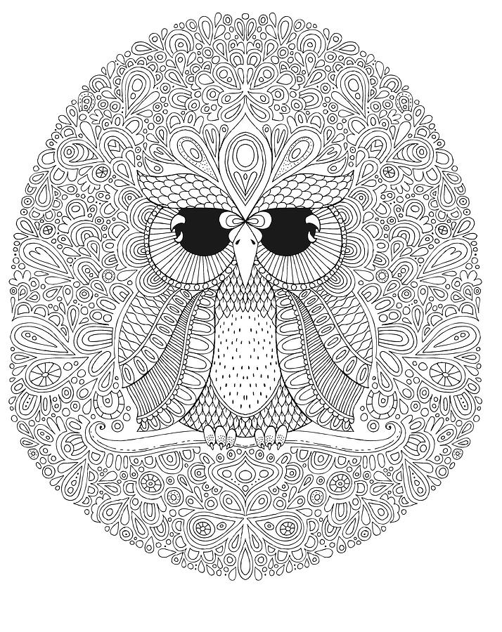 Animal Digital Art - Night Owls 2 by Hello Angel