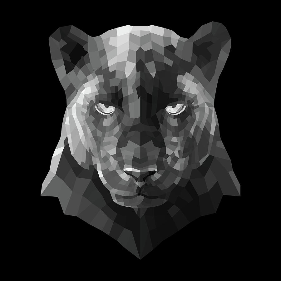 Nature Digital Art - Night Panther by Naxart Studio