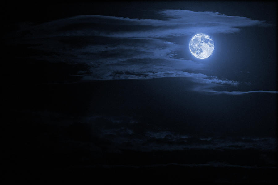 Night Sky And Moon Photograph by Mariusfm77