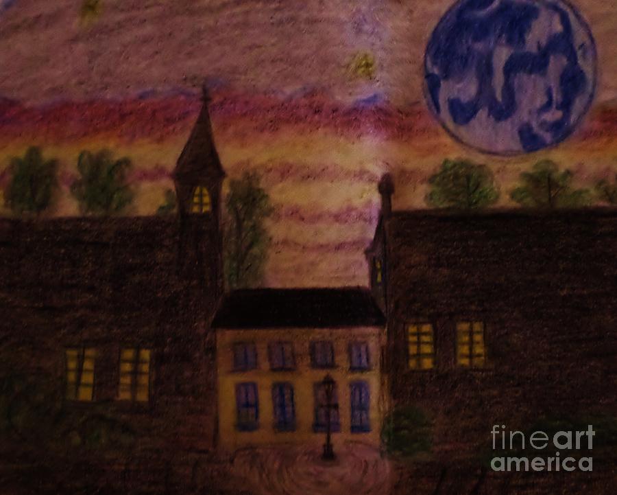 Night Sky Drawing by Christy Saunders Church