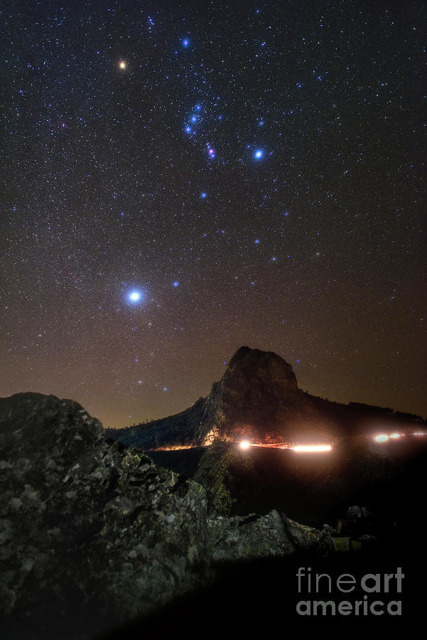 Night Sky Over A Hill Photograph by Miguel Claro/science Photo Library