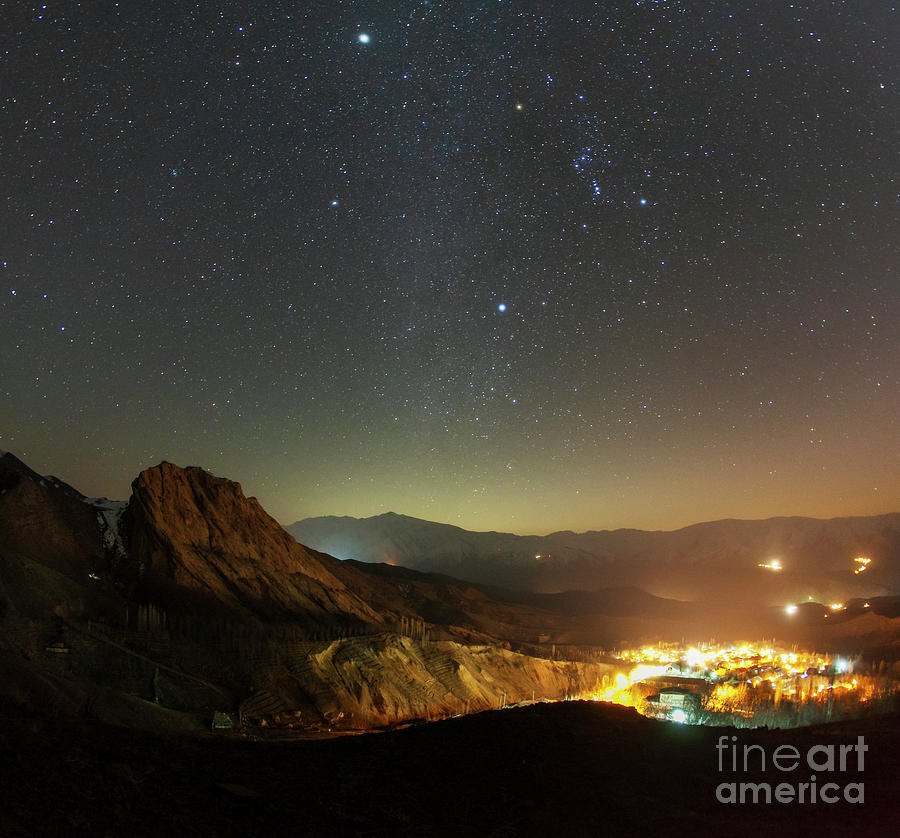 Night Sky Over Alamut Castle Photograph by Amirreza Kamkar / Science Photo Library