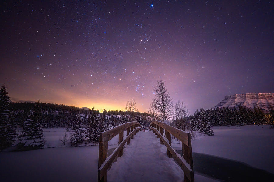 Banff National Park Photograph - Night Sky by Yongnan Li ?????