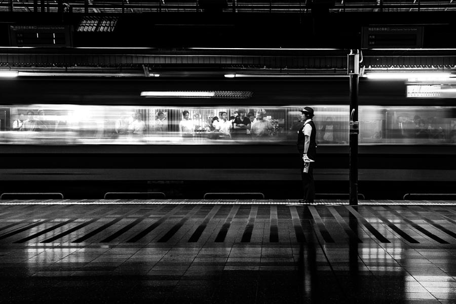 Night Station Photograph by Hiroaki Kuroda