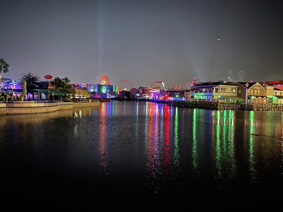 Night view at Universal Orlando  Photograph by Michael Albright