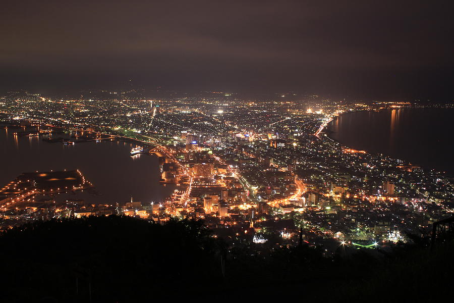 Night View Of Hakodate Photograph by Yano Keisuke