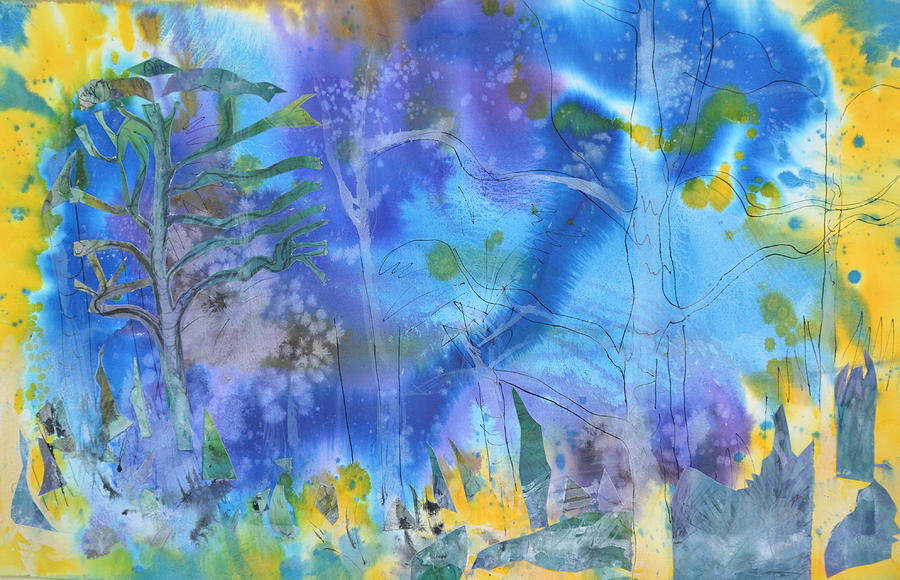 Night Walk Painting by Charlotte Maloney Night Walk Painting by Charlotte Maloney