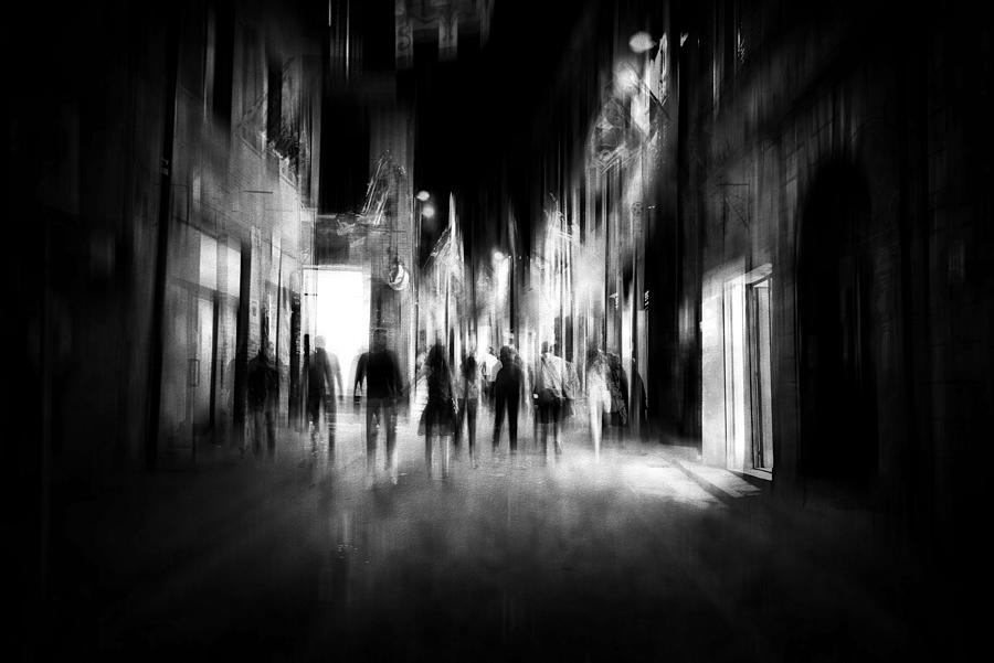 Night Walk In The Alley Photograph by Nicodemo Quaglia