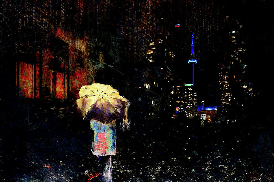 Night Walk Digital Art by Marilyn Wilson