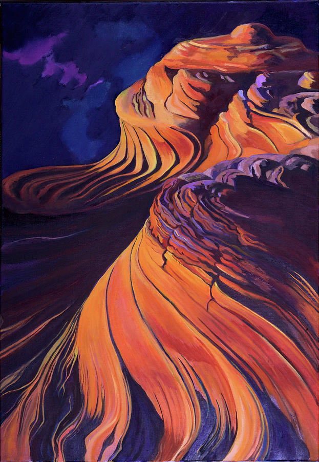Nightfall Marble Canyon Painting by Susan McNally