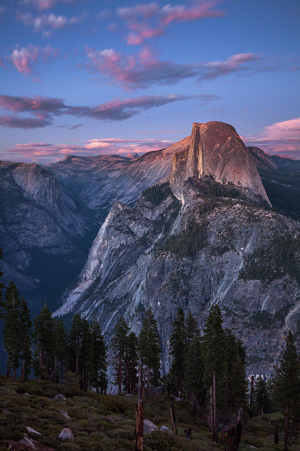 Yosemite National Park Photograph - Nightfall over Half Dome by Thorsten Scheuermann