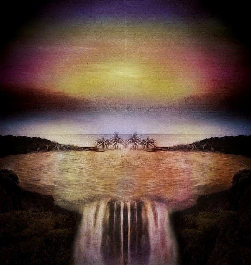 Nightfall over Incantata Falls Digital Art by Don DePaola