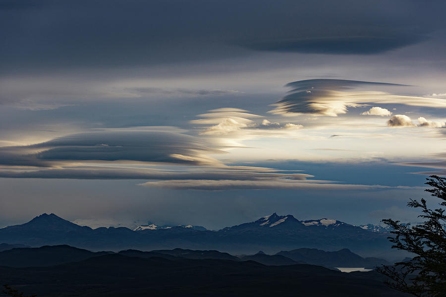 Nightfall over the Andes Photograph by Mark Hunter