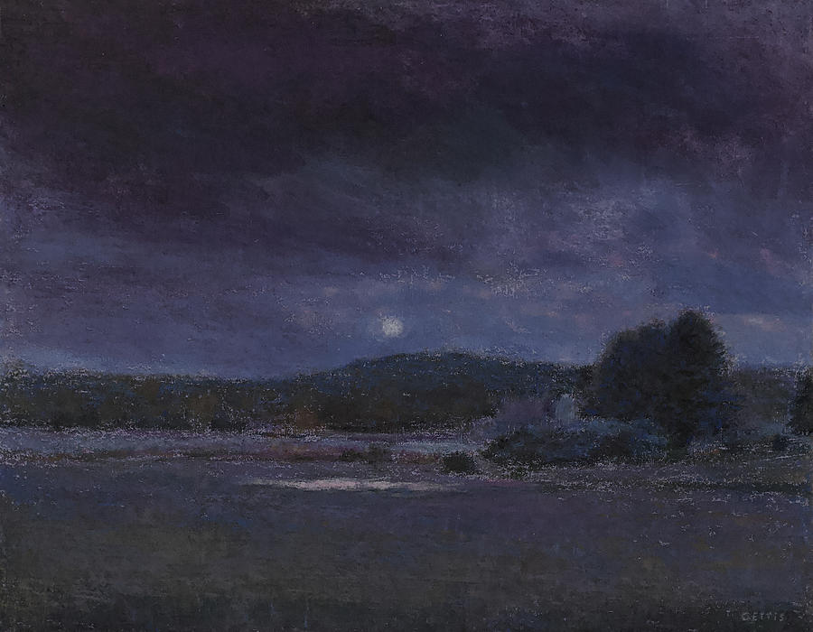 Impressionism Pastel - Nightscape by Jeff Gettis