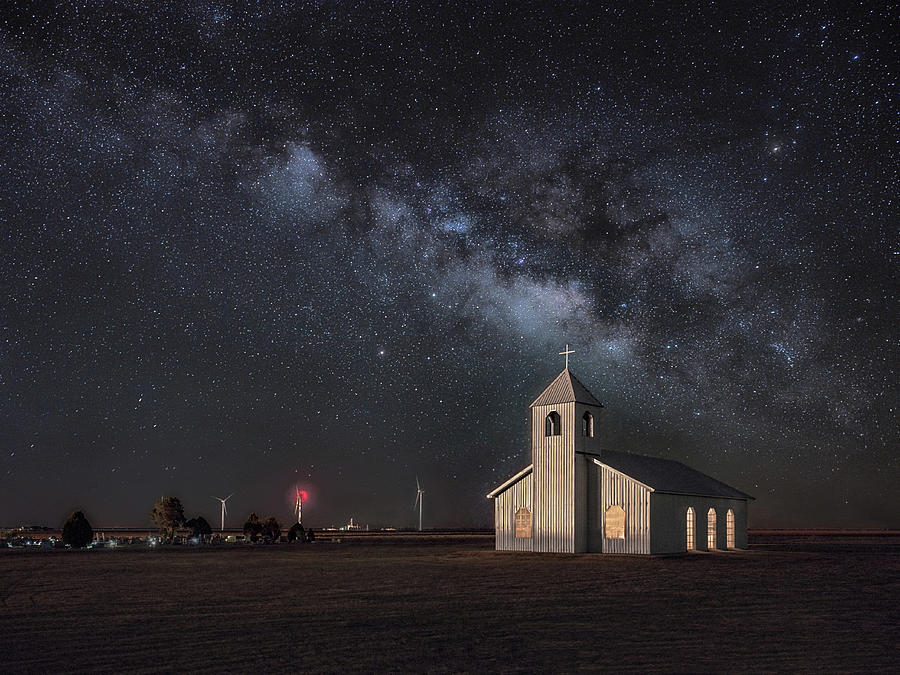 Nighttime at The Chapel Photograph by James Clinich