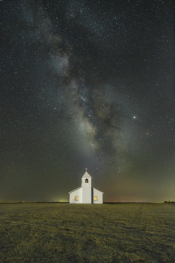 Nighttime at The Chapel Revisited Photograph by James Clinich