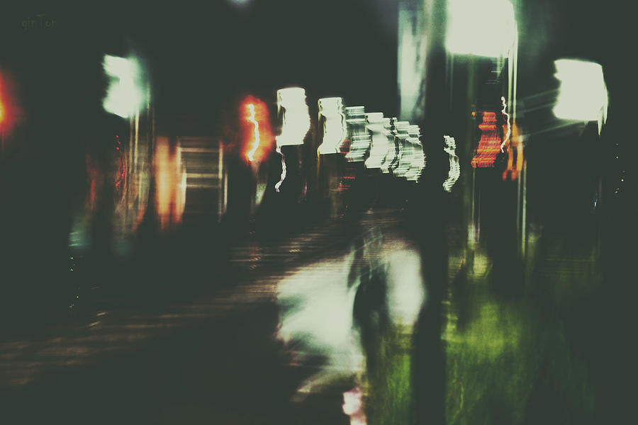 Abstract Photograph - Nighttime Courses by Bastian Kienitz