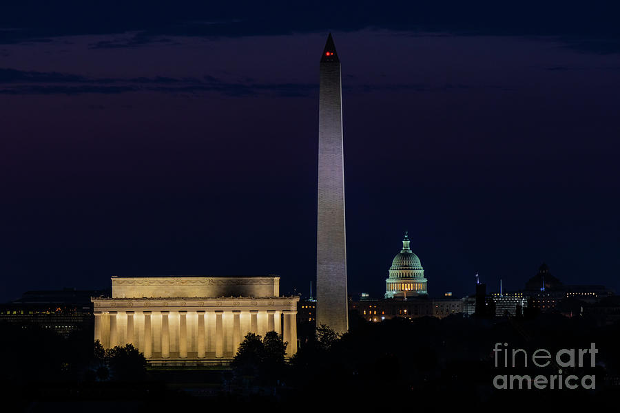 Washington D.c. Photograph - Night in Washington, DC by Mikes Fabulous Photography
