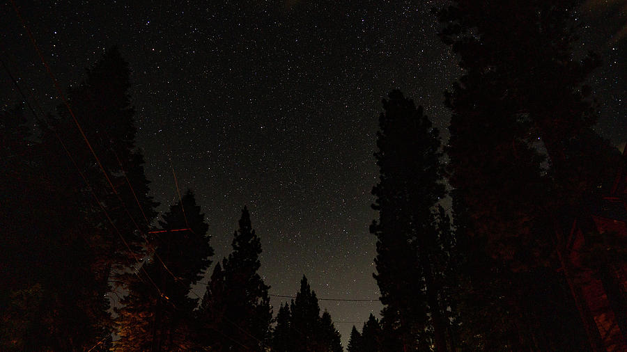 Nighttime Silhouette Lake Tahoe Photograph by Anthony Giammarino