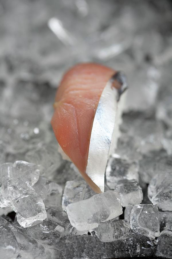 Nigiri Sushi With Tuna Fish On Ice Photograph by Martina Schindler