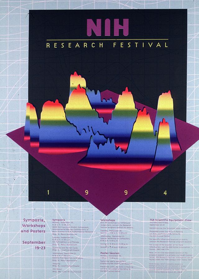 Nih Research Festival 1994 Painting by National Institutes Of Health