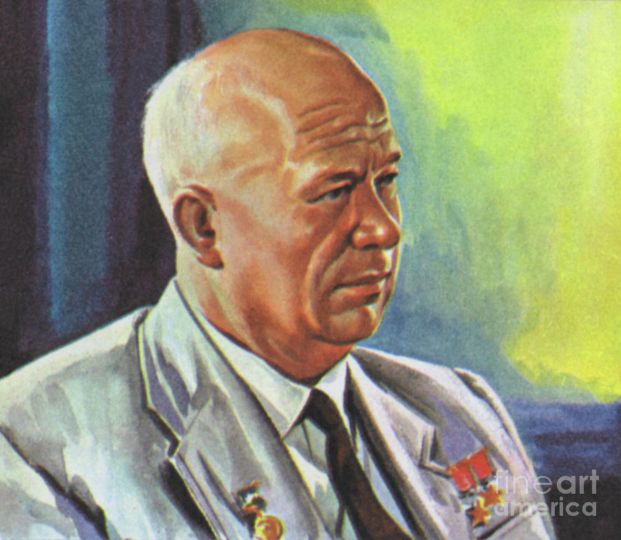 Nikita Khrushchev  Painting by Angus McBride