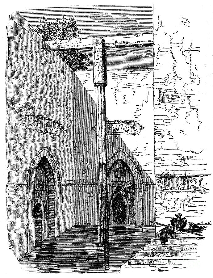 Nilometer On The Island Of Roda, Cairo Drawing by Print Collector