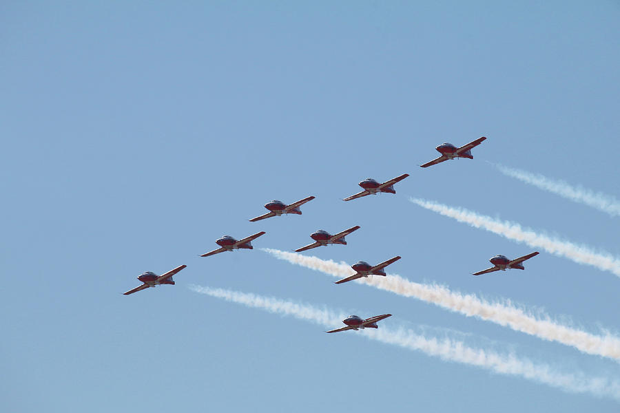 Nine Man Snowbird Formation Photograph by Art Block Collections