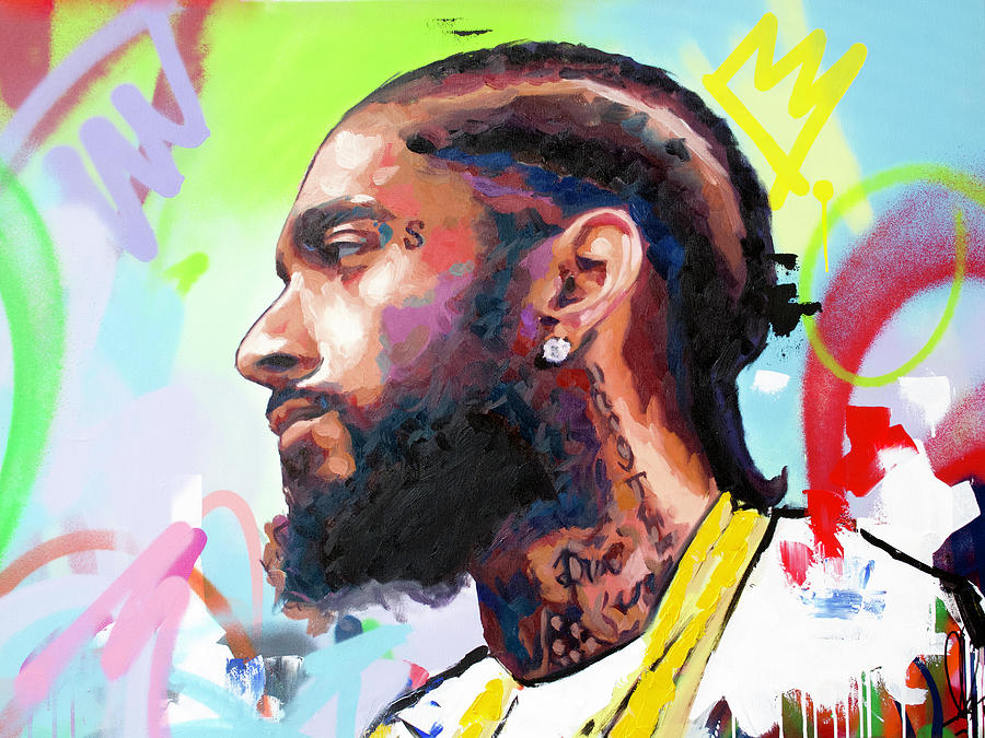 Compton Painting - Nipsey Hussle by Richard Day