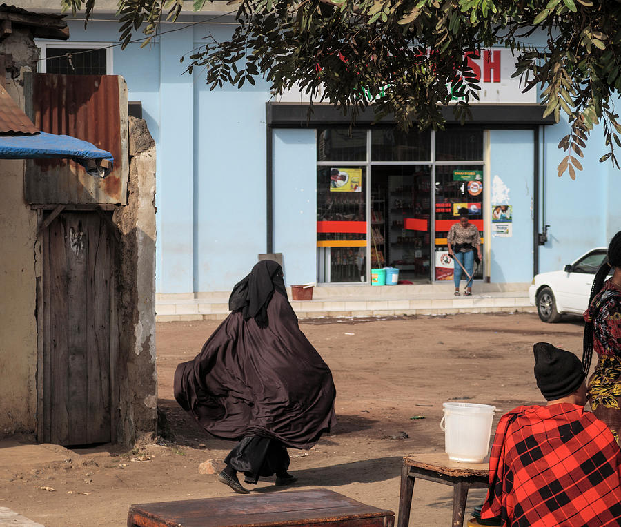 Niqab to Maasai Plaid to Jeans Photograph by Mary Lee Dereske