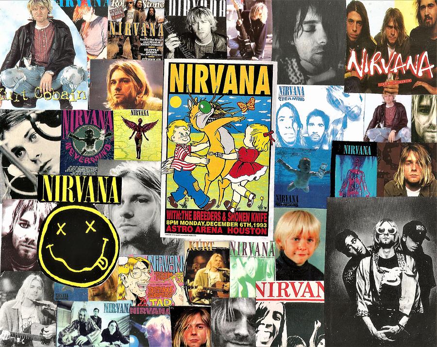 Nirvana Collage 1 Digital Art by Doug Siegel | Pixels