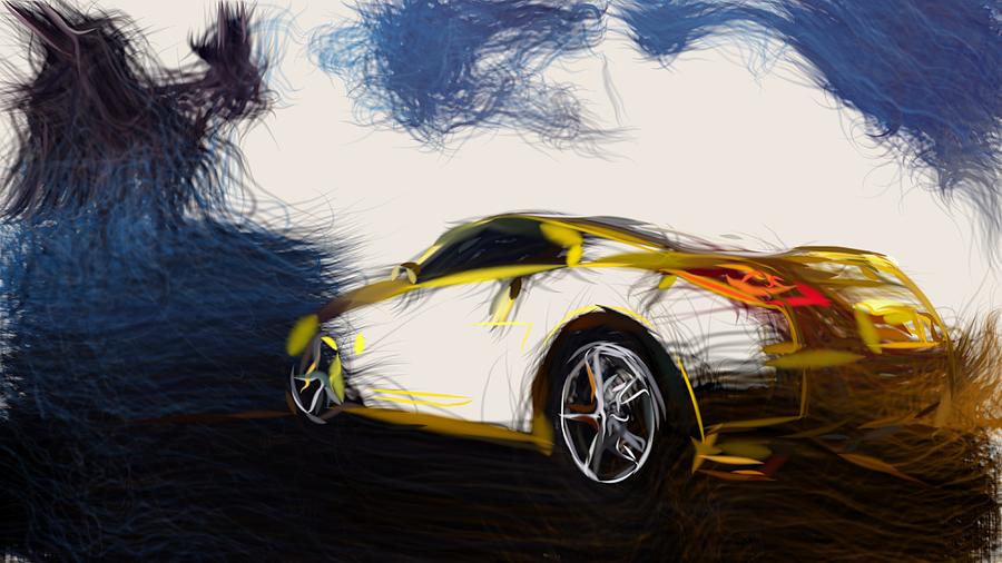 Nissan GT R Prototype Draw Digital Art by CarsToon Concept - Fine Art ...