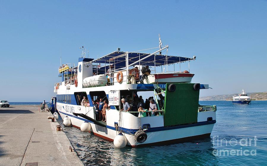 Nissos Halki Ferry In Rhodes Photograph