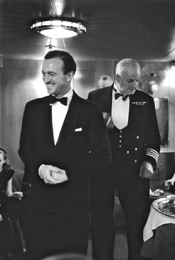 David Niven Photograph - Niven Attending Party by Alfred Eisenstaedt