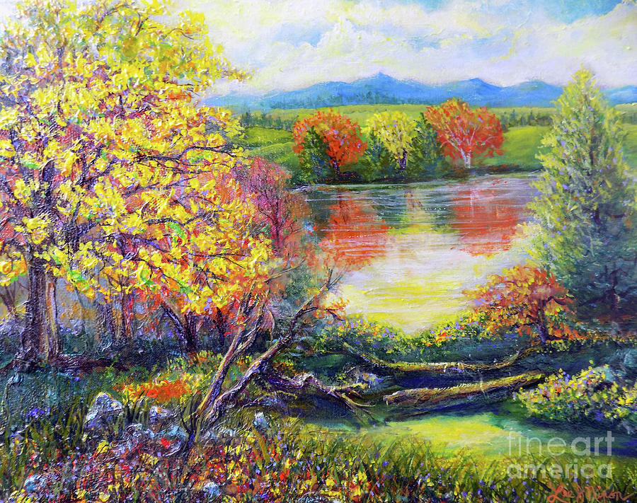 Nixons A Glorious View Of Fall Painting by Lee Nixon