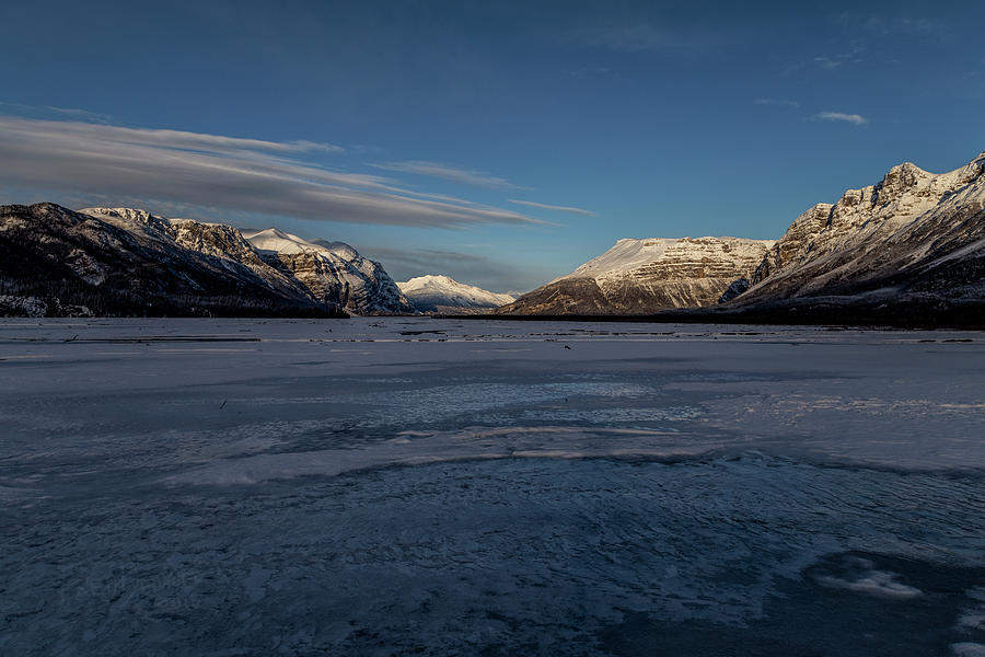 Wrangell St Elias National Park Photograph - Nizina River Winter by Fred Denner