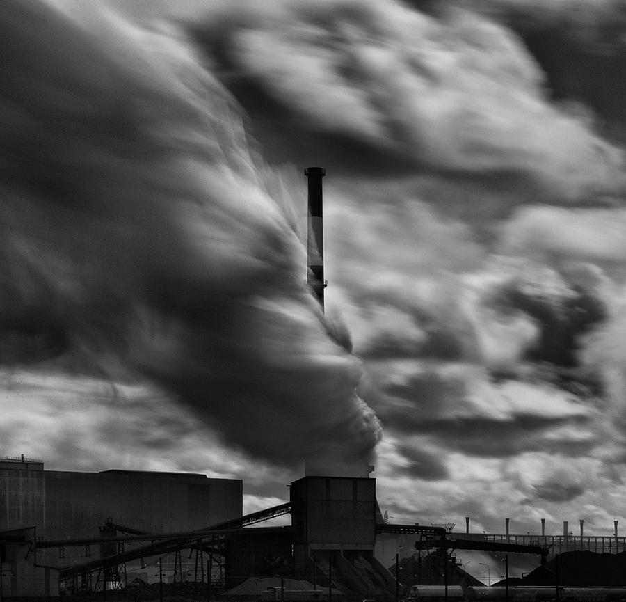 Black And White Photograph - No Energy Industry Will Ever Own The Sun ... by Yvette Depaepe