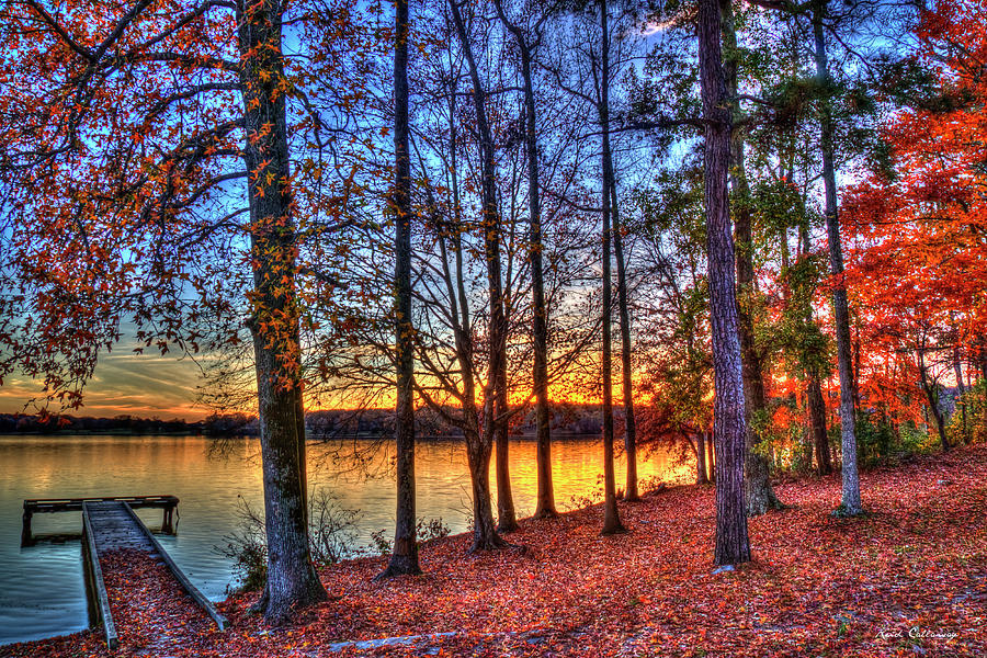 No Eye Has Seen Majestic Fall Sunset Lake Oconee Georgia Landscape Art Photograph by Reid Callaway