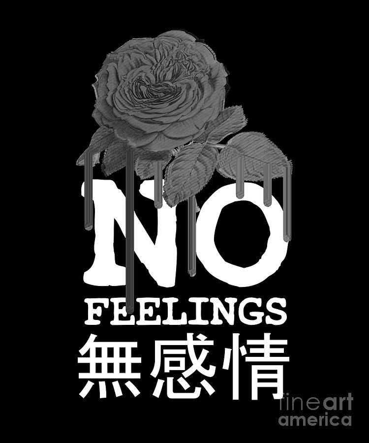 no feelings aesthetic rose flower design with japanese text product digital art by dc designs suamaceir no feelings aesthetic rose flower design with japanese text product by dc designs suamaceir