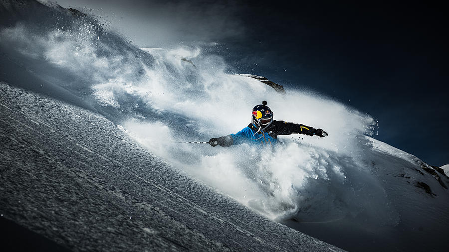 Winter Photograph - No Holding Back With Ralph Maho by Eric Verbiest